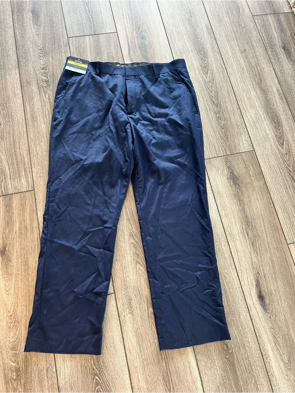 Stafford Men's Navy Dress Pants